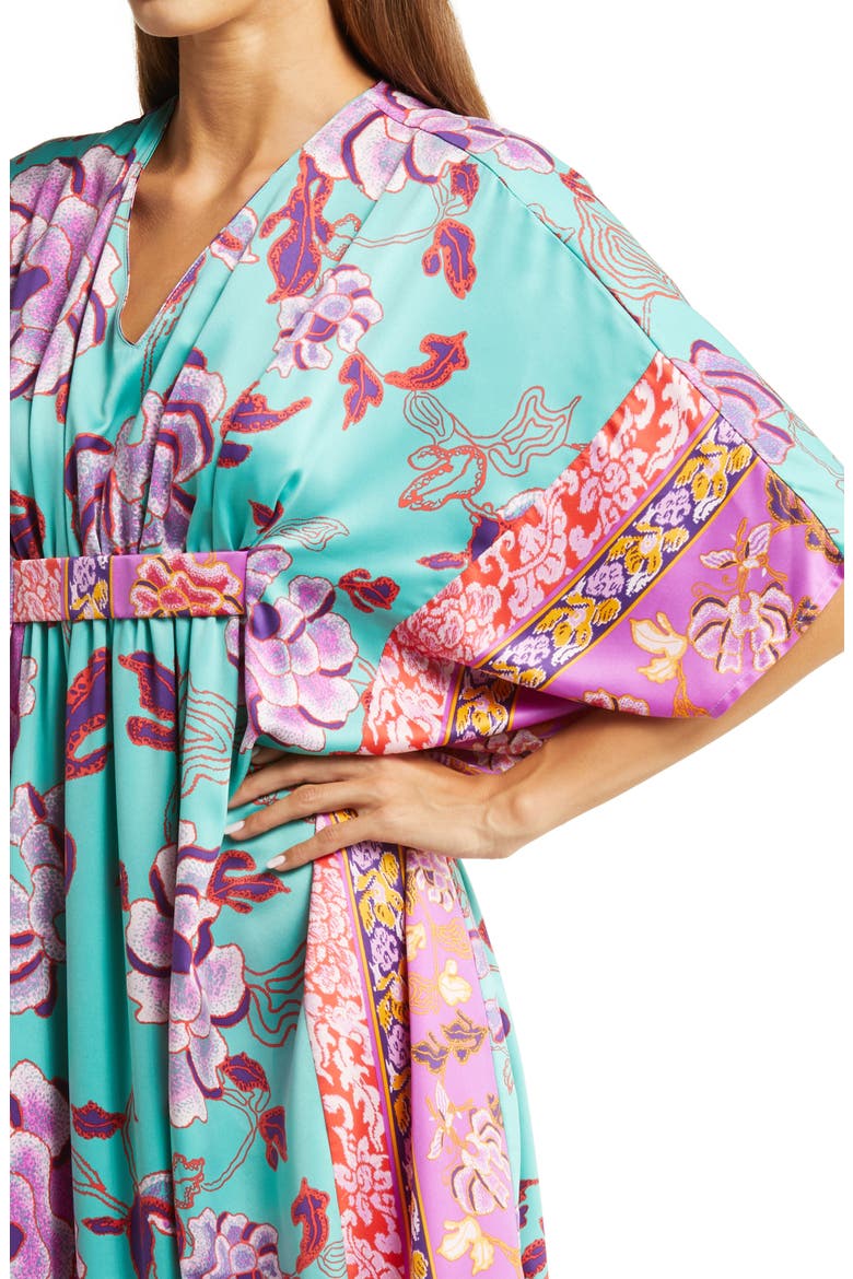 Ume Floral Caftan, Alternate, color, JADE COMBO