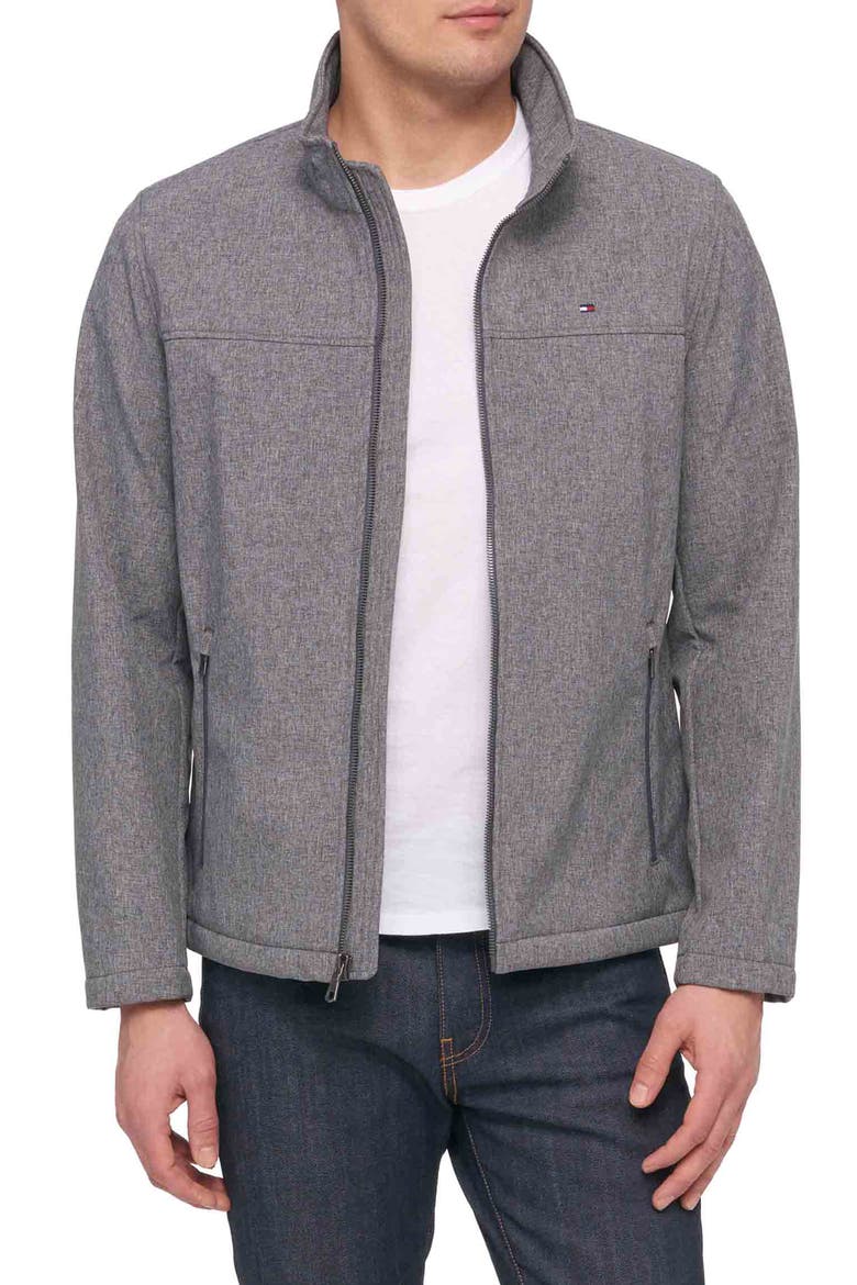 Softshell Performance Jacket, Alternate, color, HEATHER CHARCOAL