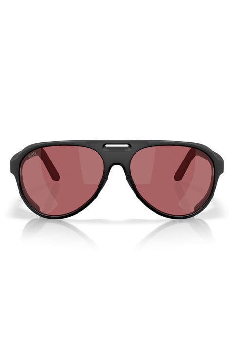 59mm Polarized Pilot Sunglasses