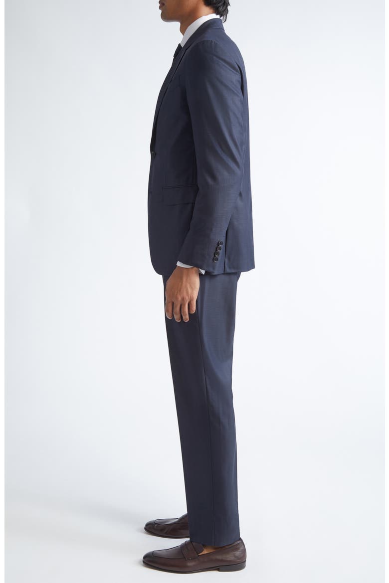 Regular Fit Dark Blue Pinstripe 15milmil15 Wool Suit, Alternate, color, DARK BLUE
