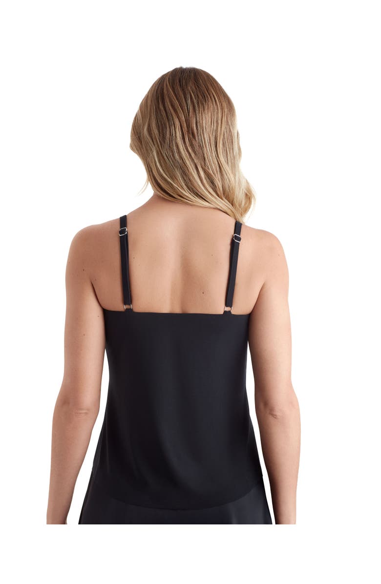 ShapeSolver V-Neck Handkerchief Hem Tankini Swimsuit Top, Alternate, color, Sunset Ombre