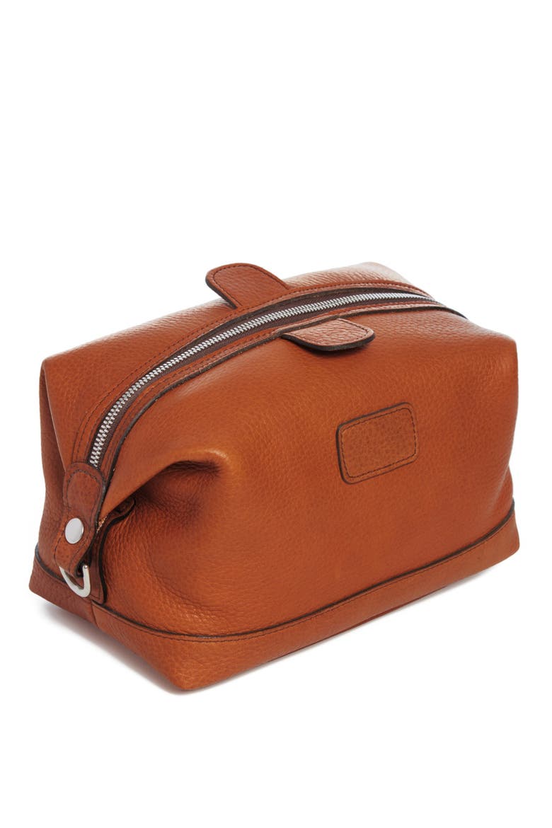 Ryder Leather Dopp Kit, Alternate, color, Pebbled Tan