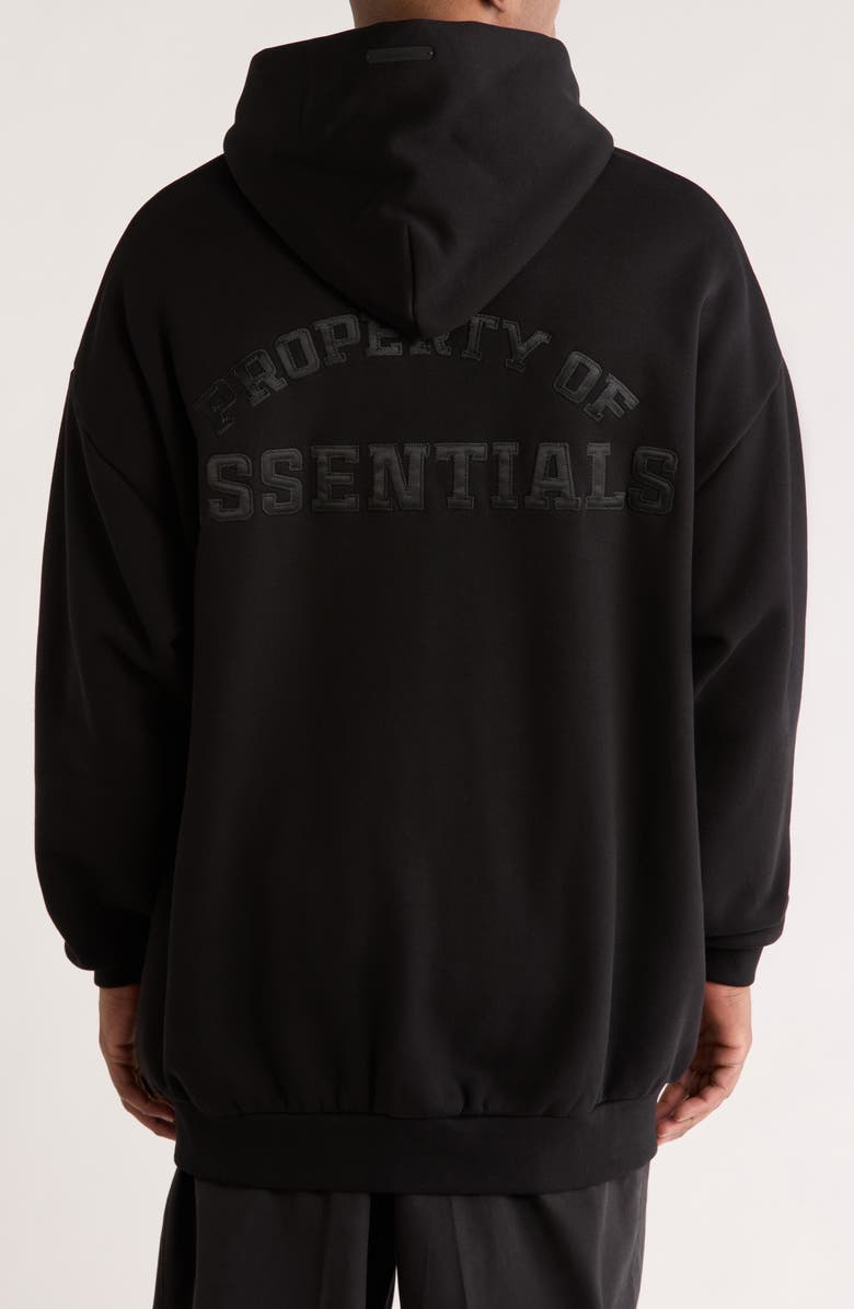 Fear of God Essentials Propery Lounge Long Hoodie, Alternate, color, Black