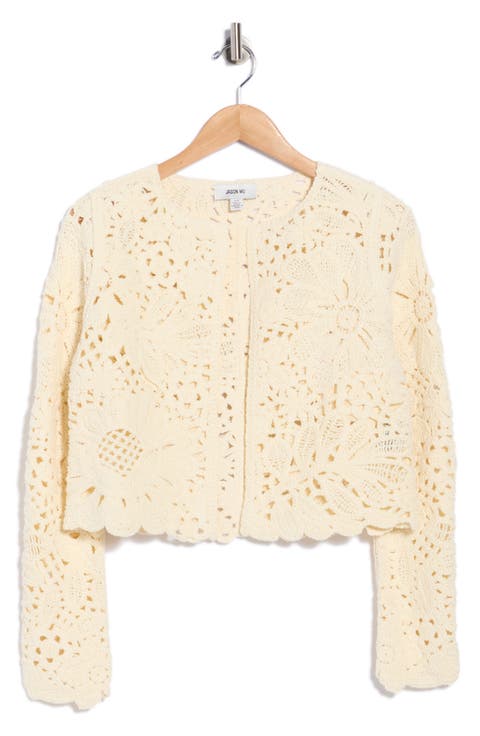Crochet Cropped Cardigan