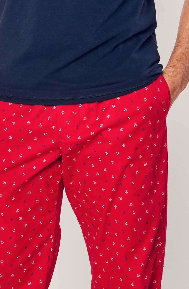 Petite Plume Anchors Away Pajama Pants, Alternate, color, 