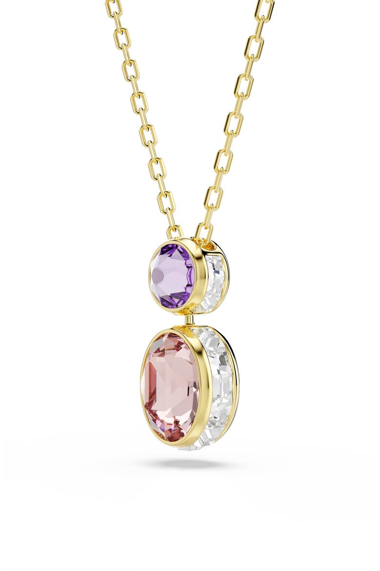 Chroma Reversible Pendent Necklace, Alternate, color, GOLD/ WHITE