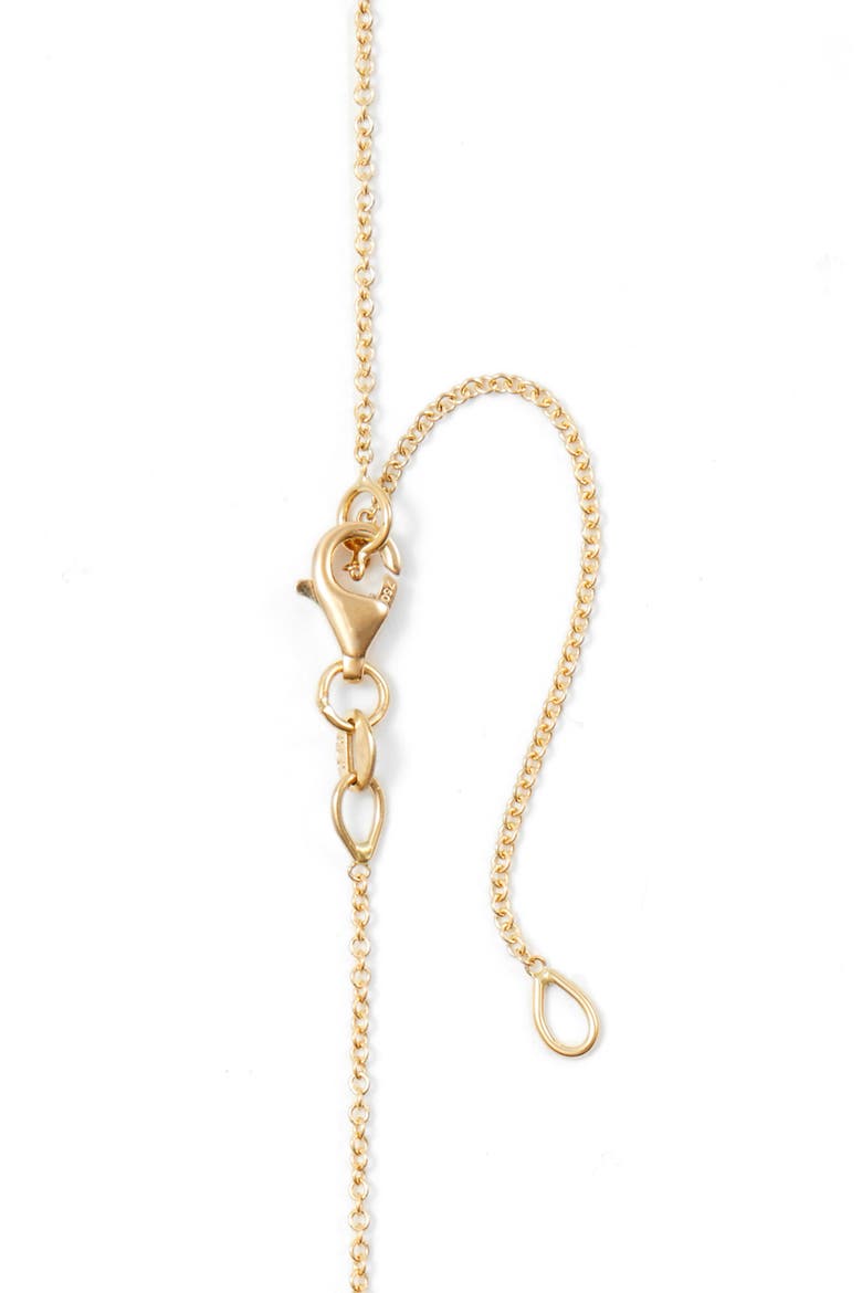 18k Gold Pavé Diamond Initial Pendant Necklace, Alternate, color, YELLOW