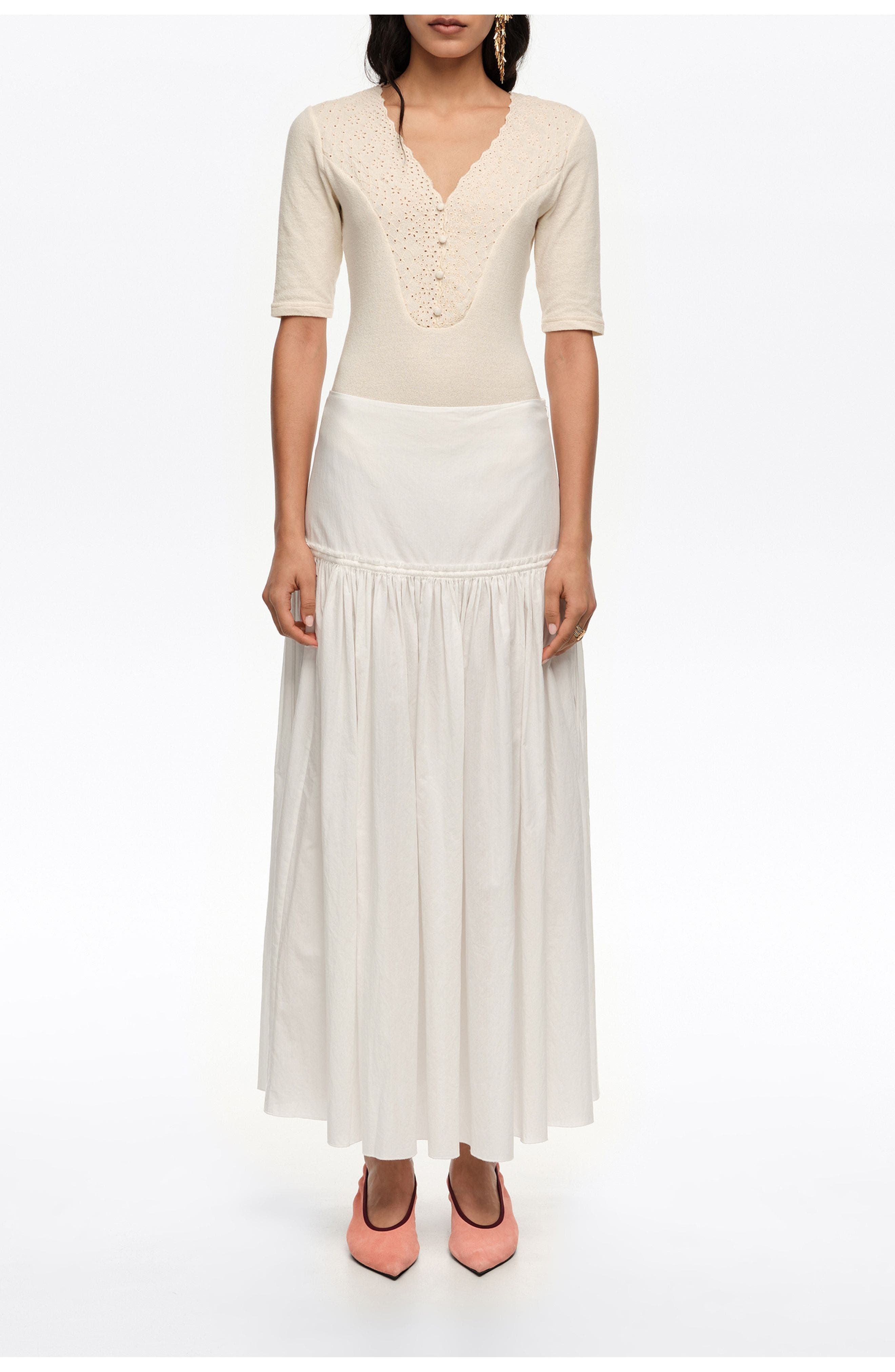 Cotton Flared Skirt