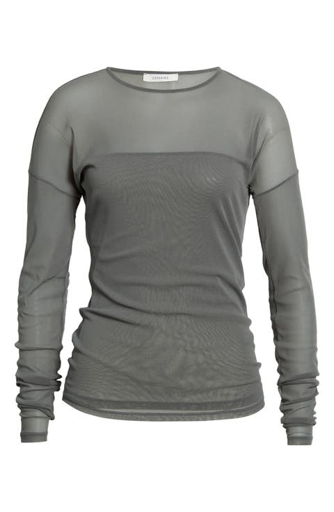 Ballerina Long Sleeve Mesh Top