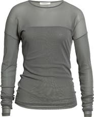 Lemaire Ballerina Long Sleeve Mesh Top