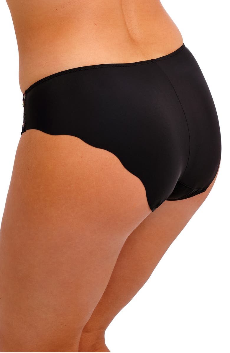 Fantasie Magdalena Scalloped Edge Briefs, Alternate, color, Noir