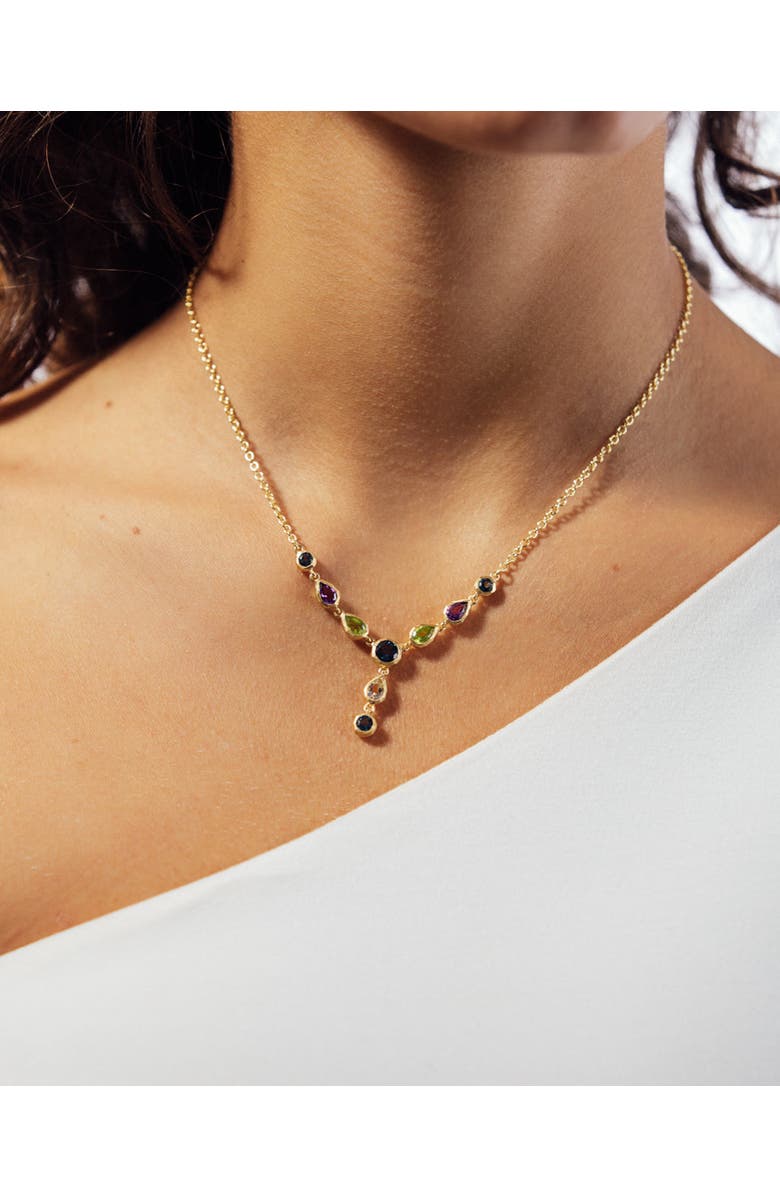 Eloise Jewelry Drop Necklace Multicolor, Alternate, color, Blue-Green-Purple