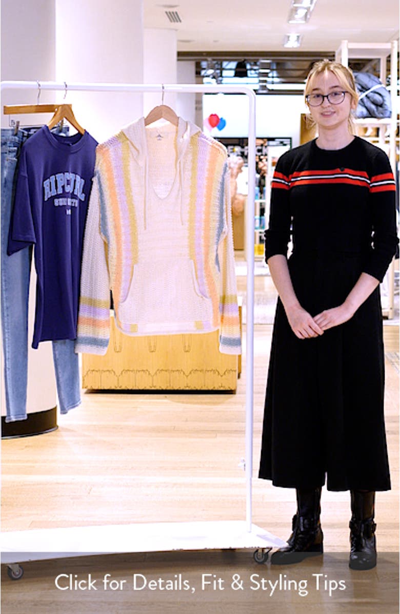 Revival Stripe Knit Hoodie, sales video thumbnail