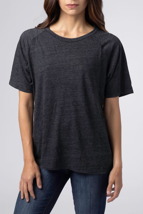 Bun Maternity Nursing Apparel Relax Nursing T Shirt Cotton Blend In Black