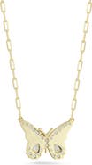 SPHERA MILANO Sterling Silver & CZ Butterfly Pendant Necklace