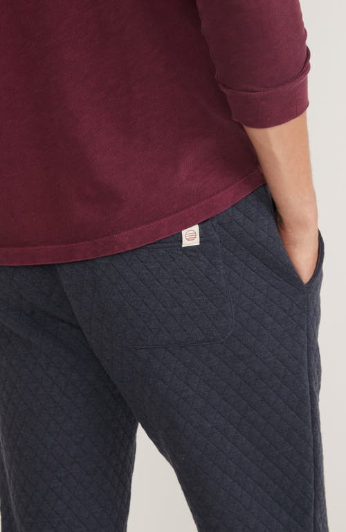 Marine Layer Quilted Standard Fit Joggers In Blue