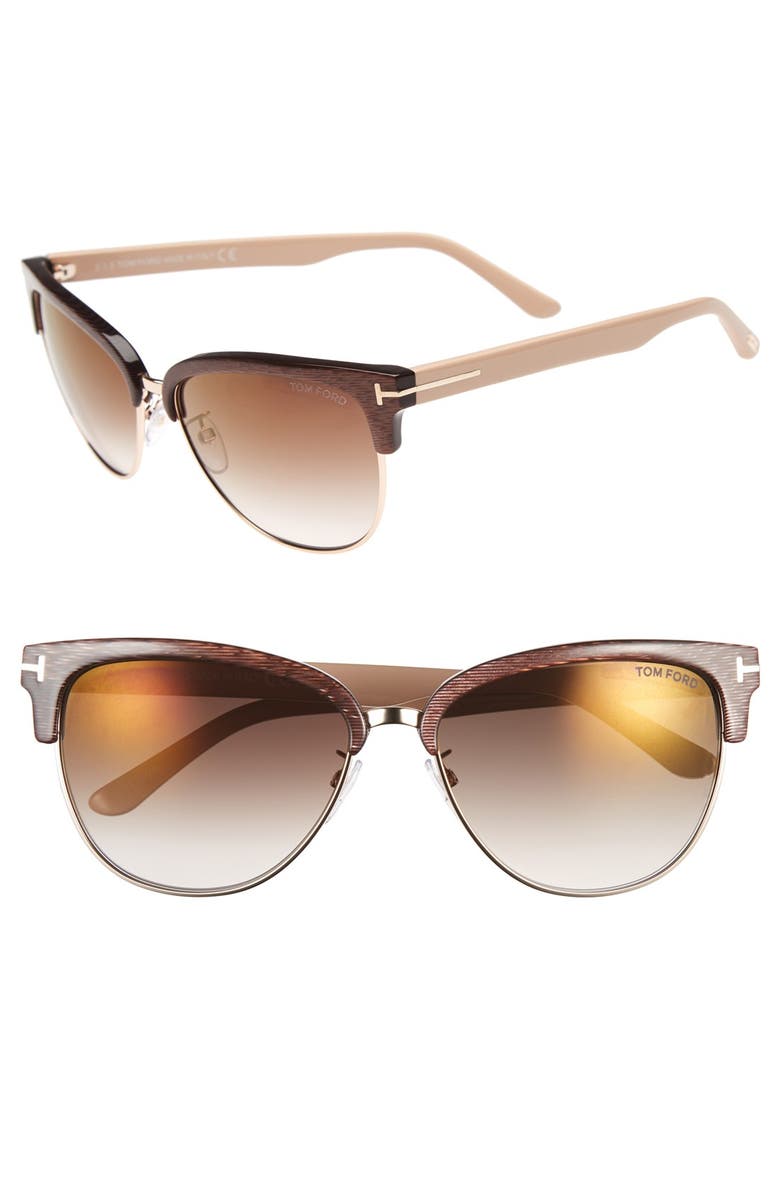 TOM FORD 'Fany' 59mm Retro Sunglasses, Main, color,