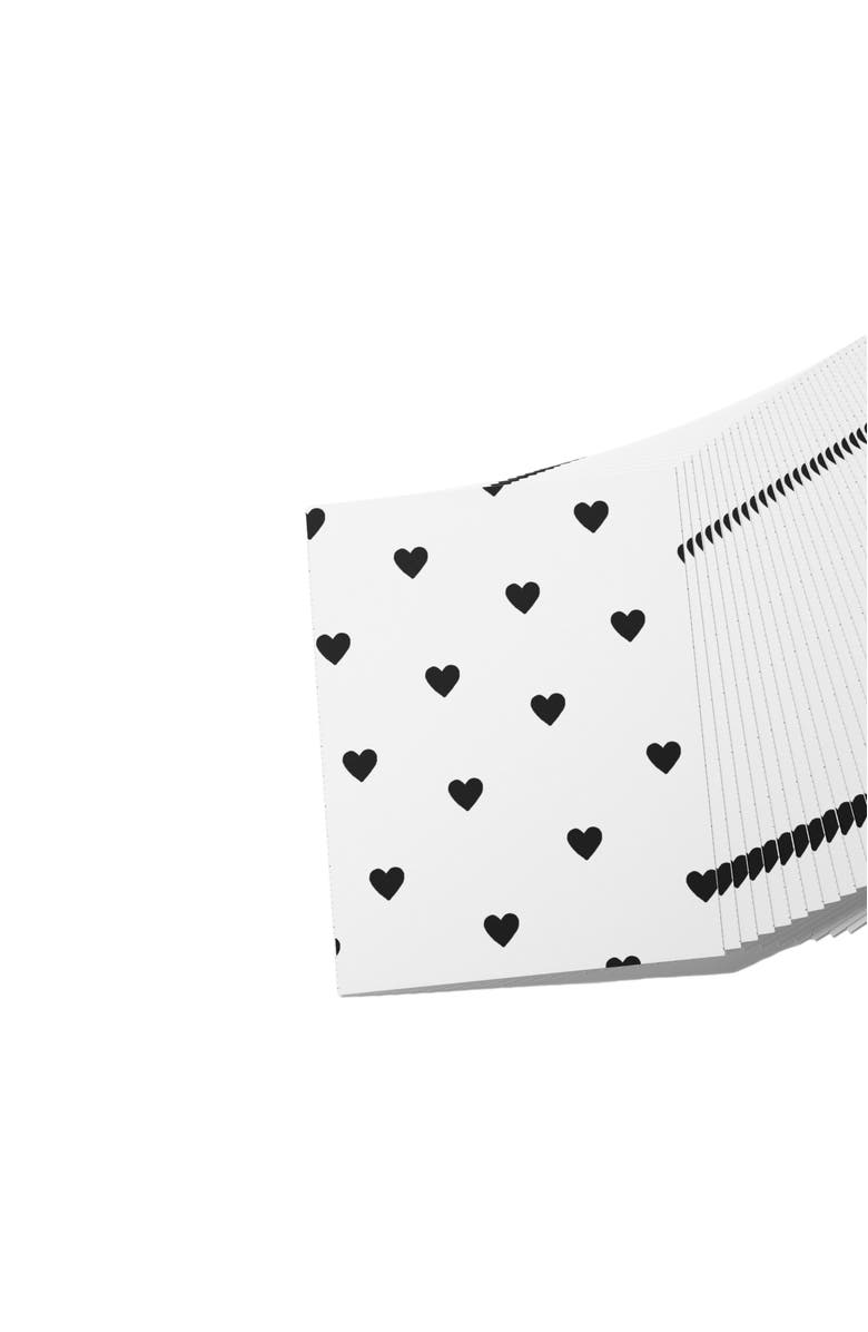 Joy Paper Co. Hearts Boxed Set of 8 Cards, Alternate, color, Black Hearts