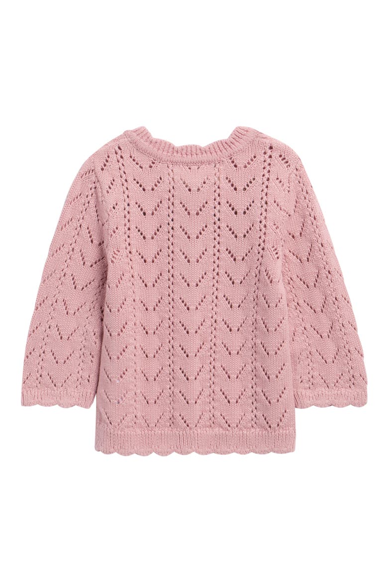 Kids' Floral Embroidered Cotton Cardigan, Alternate, color, PINK MINI EMBROIDERED