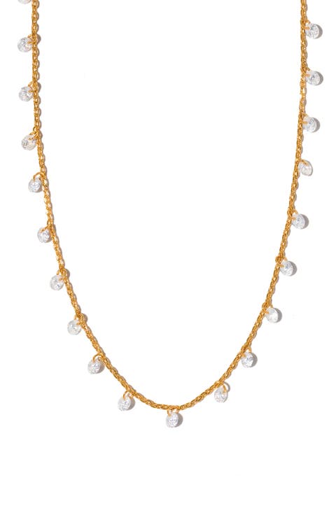 Dew You Cubic Zirconia Drop Necklace
