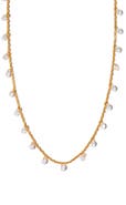 Girls Crew Dew You Cubic Zirconia Drop Necklace