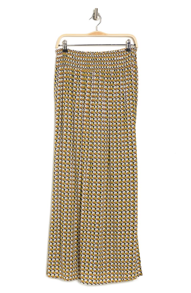 DR2 by Daniel Rainn Smocked Waist Side Slit Maxi Skirt, Alternate, color,