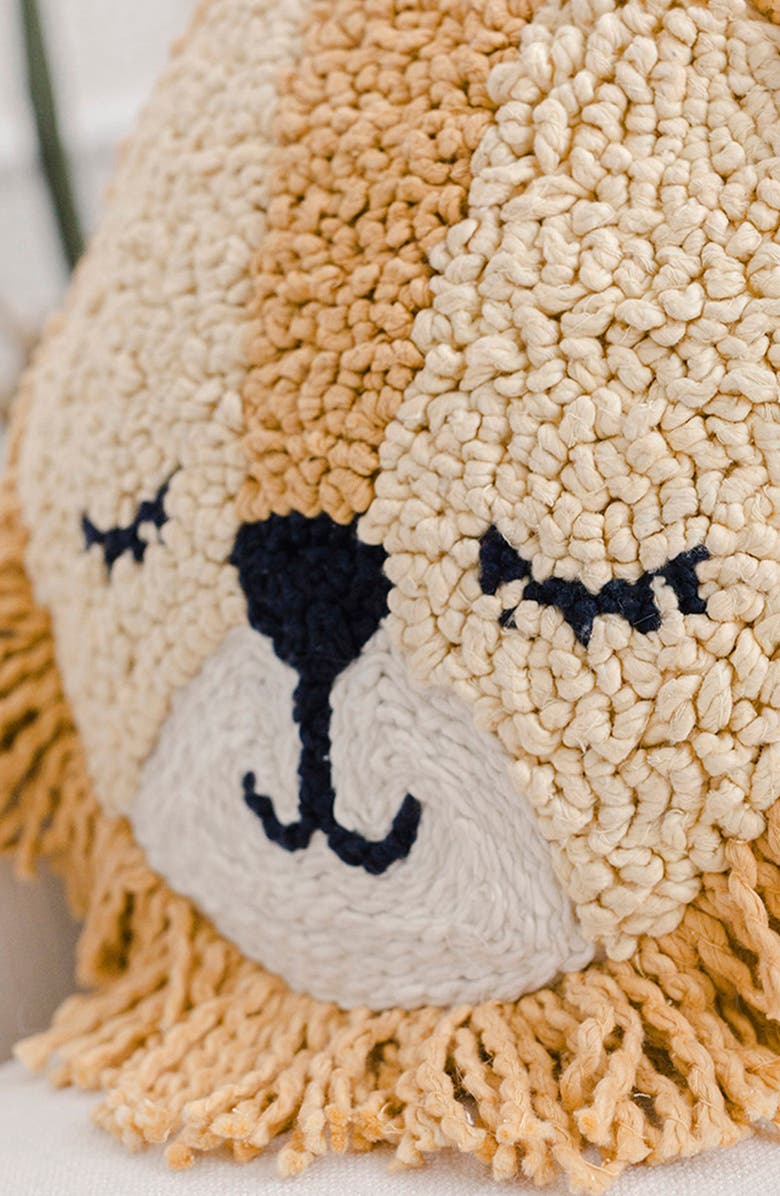 CRANE BABY Round Decor Accent Pillow, Alternate, color, Brown