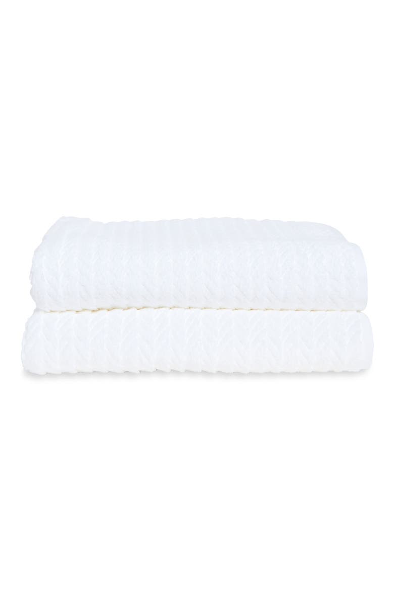 Seville 2-Piece Bath Sheets, Main, color, WHITE