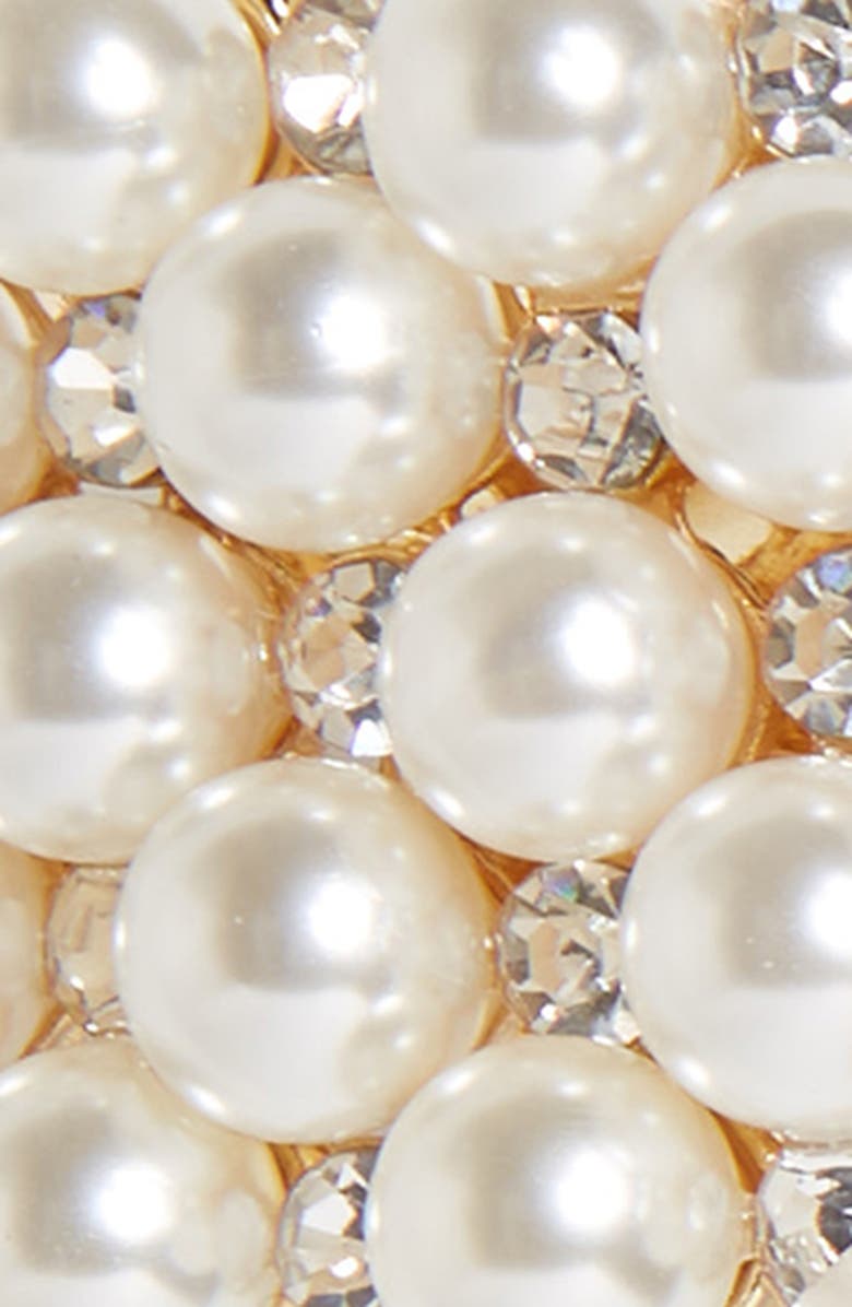 Tasha Crystal & Imitation Pearl Embellished Barrette, Alternate, color, 