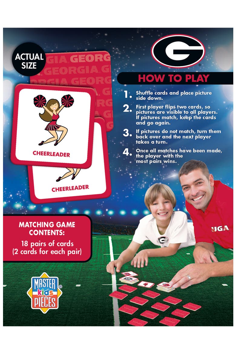 Georgia Bulldogs Matching Game, Alternate, color, Multicolor