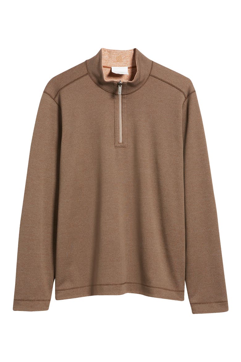 XC4® Reversible Performance Quarter Zip Pullover, Alternate, color, BROWN