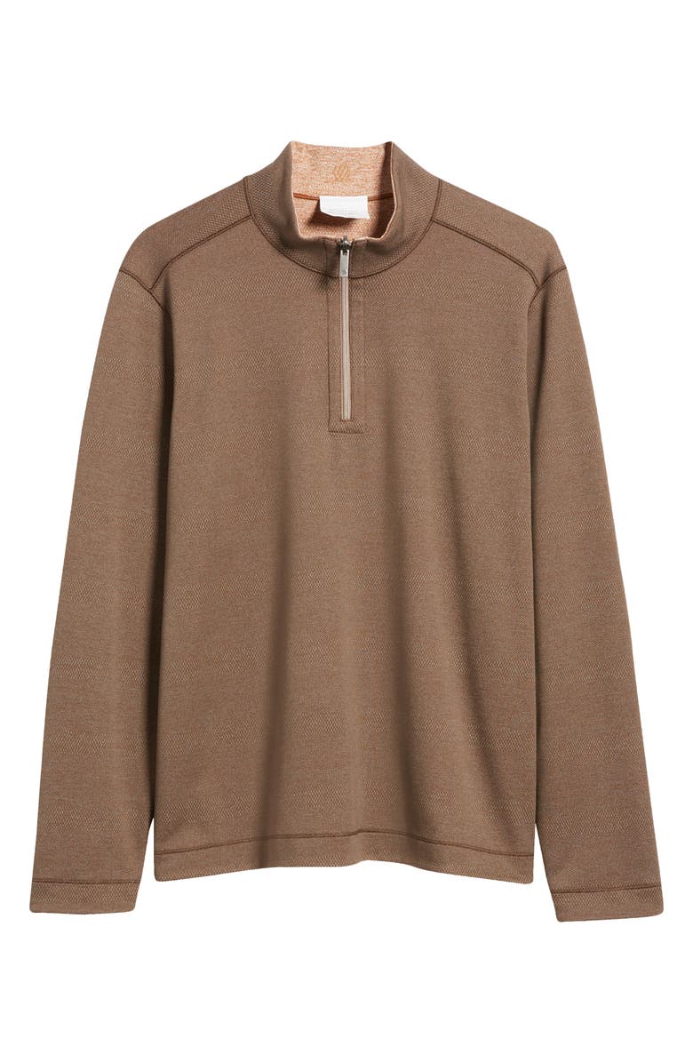 Johnston & Murphy XC4<sup>®</sup> Reversible Performance Quarter Zip Pullover, Alternate, color, Brown