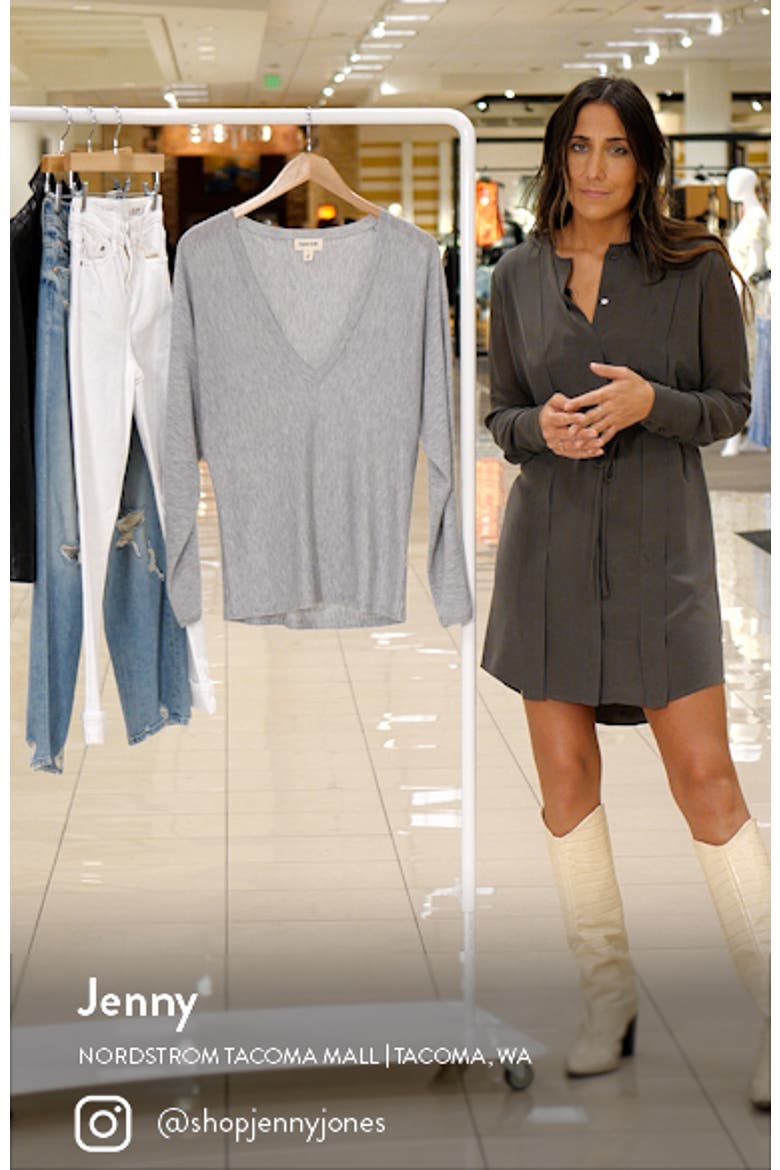 Semisheer V-Neck Dolman Sleeve Sweater video