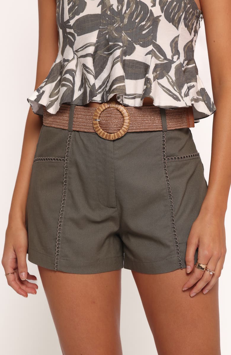 Petal & Pup Napa Belted Shorts, Alternate, color, Vineyard Green