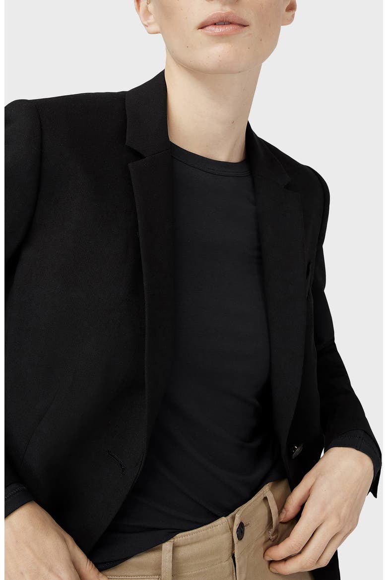 ICONS Luca Slim Fit Long Sleeve Top, Alternate, color, BLACK