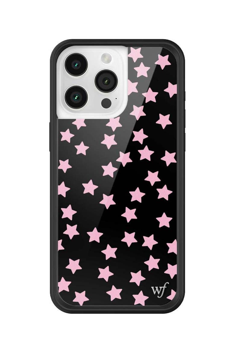Super Cute Stars iPhone Case, Main, color, Black