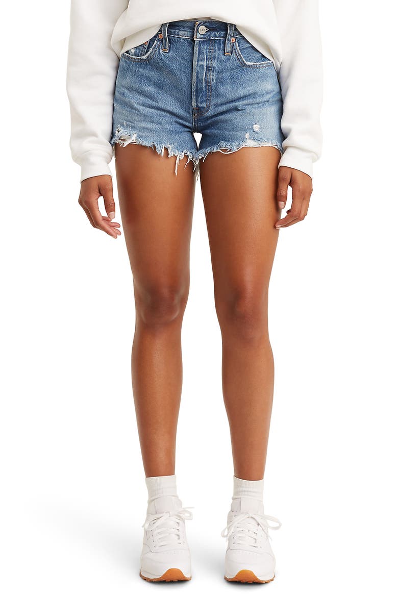 Levi's® 501® Original Cutoff Shorts, Main, color, OXNARD ATHENS MID SH