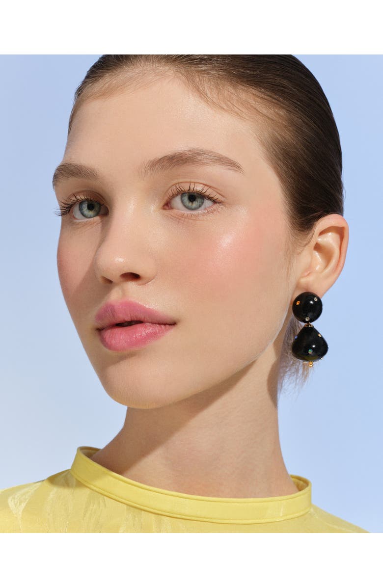 Saulė Label Nina Jet Earrings, Alternate, color, Raven