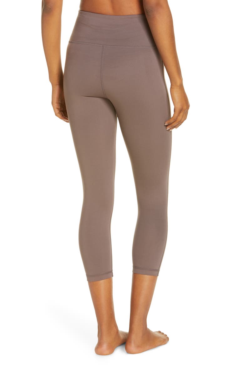 Studio Lite Crop Leggings, Alternate, color, GREY SPARROW
