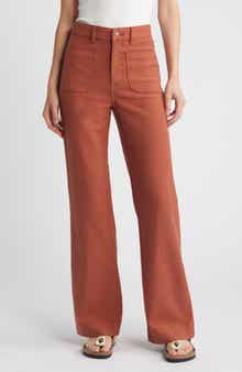 Faherty Stretch Terry Wide Leg Pants