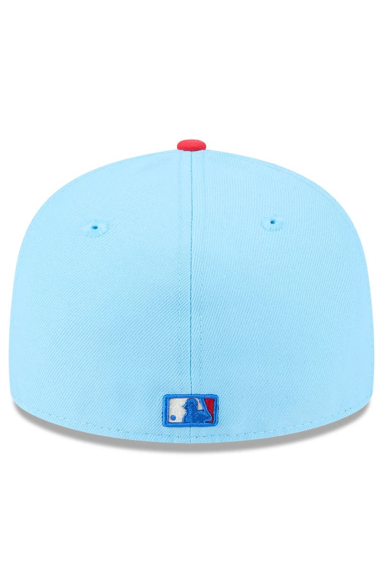 New Era Men's New Era Light Blue/Red Washington Nationals 2025 Fourth of July Low Profile 59FIFTY Fitted Hat, Alternate, color, Light Blue