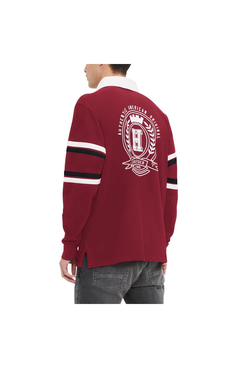 Tommy Hilfiger Men's Tommy Hilfiger Cardinal Arizona Cardinals Cory Varsity Rugby Long Sleeve T-Shirt, Alternate, color, Cardinal