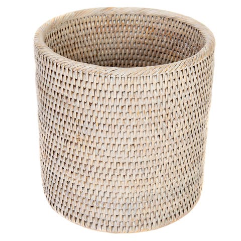 Artifacts Rattan Petit Round Waste Basket
