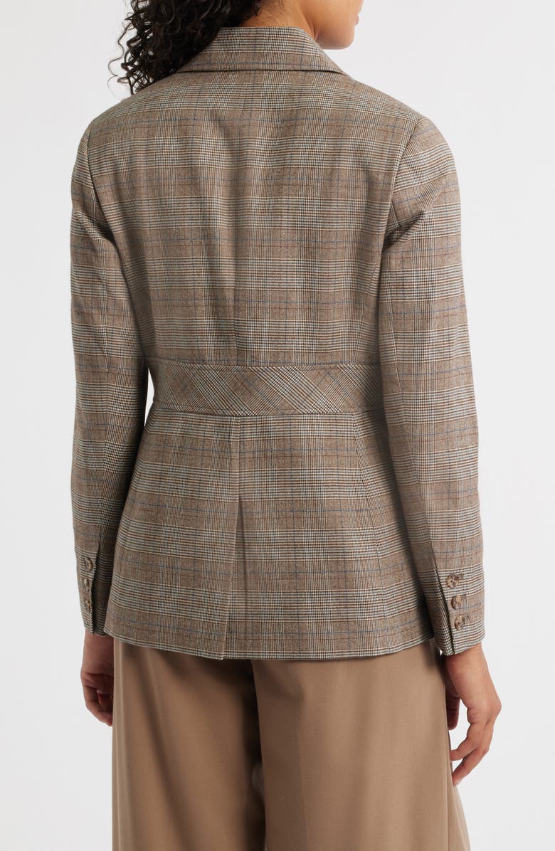 Anne Klein Plaid Jacket, Alternate, color, Soft Birch Multi