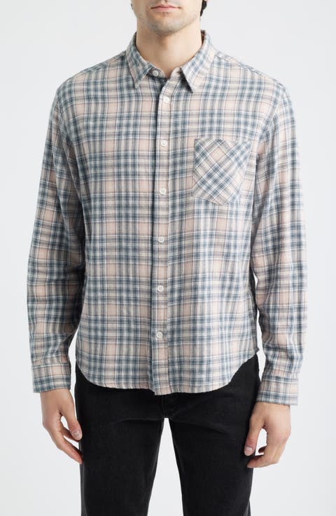 Foreman Classic Fit Plaid Flannel Button-Up Shirt