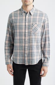 925 Originals Foreman Classic Fit Plaid Flannel Button-Up Shirt