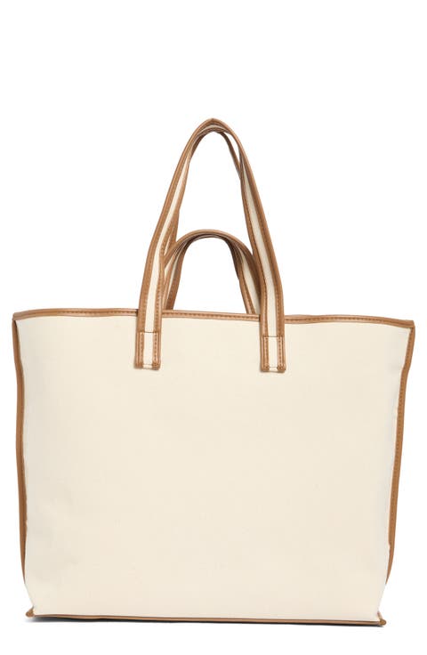 Double Handle Canvas Tote Bag