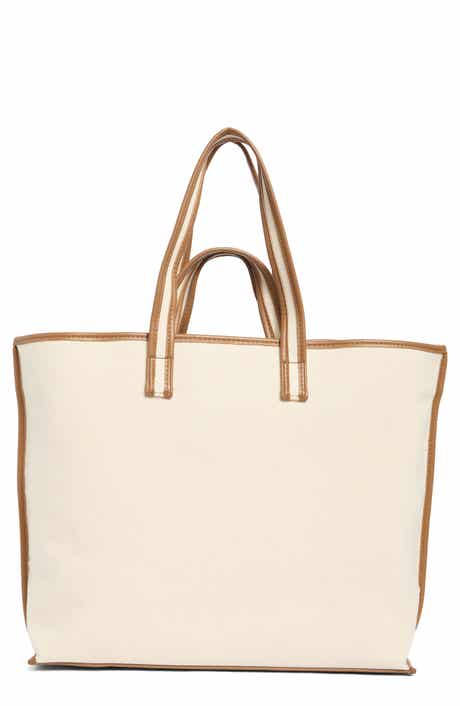 BCBG Double Handle Canvas Tote Bag