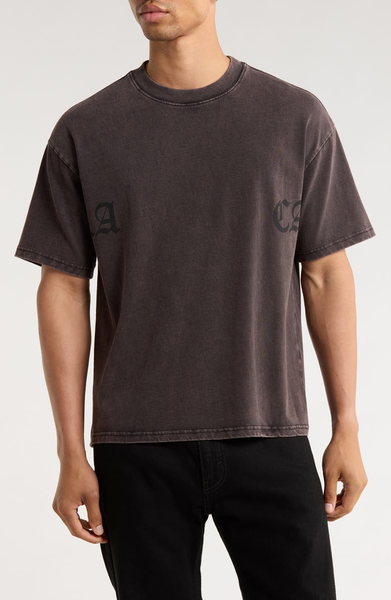 PacSun Stone Cotton Graphic T-Shirt, Main, color, Black