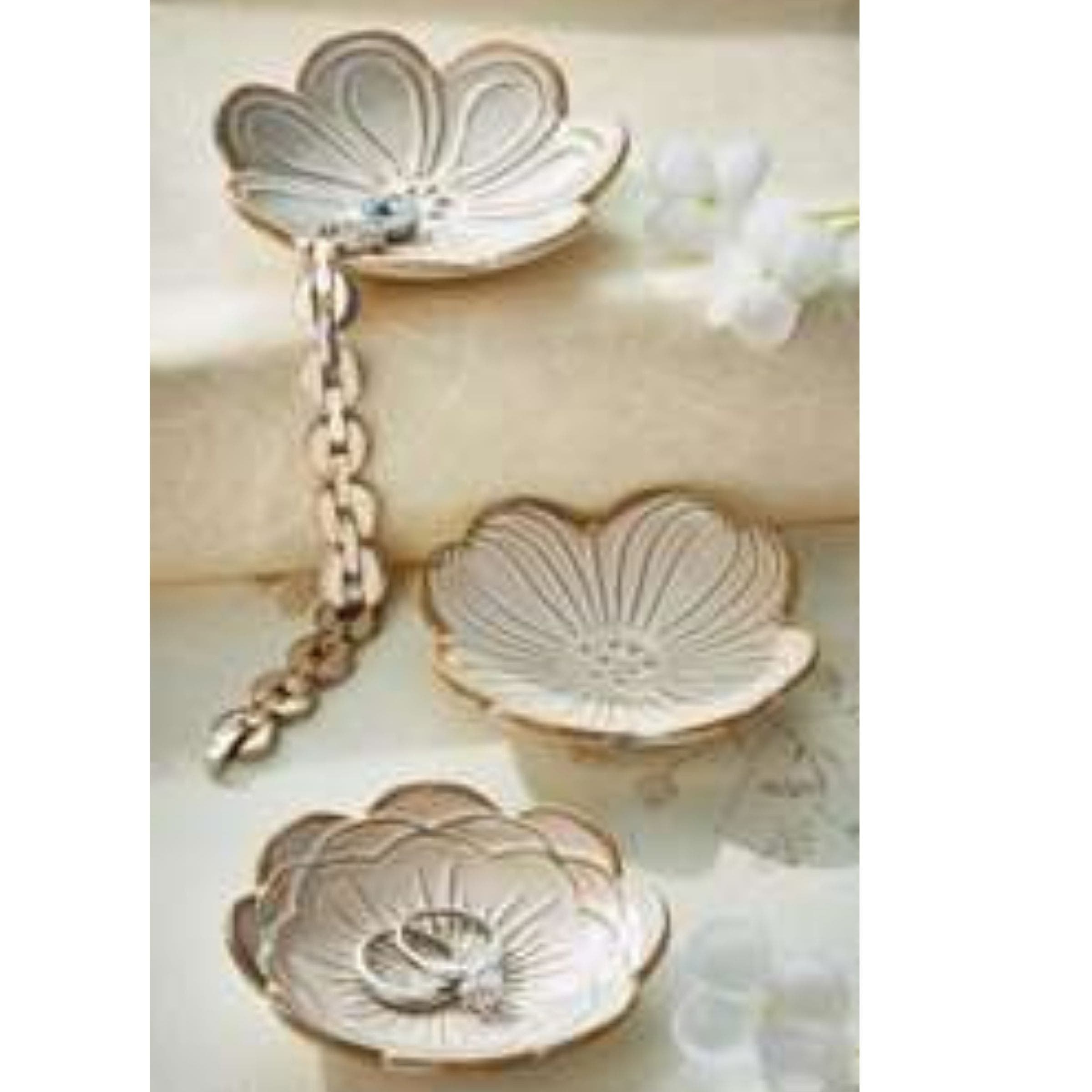 tag Mum Flower Trinket Dish White Stoneware Everyday | Nordstrom